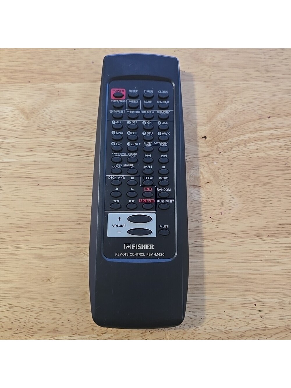 fisher REM-M480 remote control, Pre-owned, Tested and Working.
